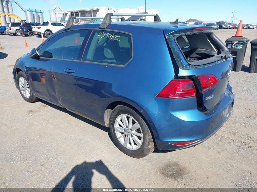 2015 VOLKSWAGEN GOLF TSI S 2-DOOR - 3VW817AU3FM077099
