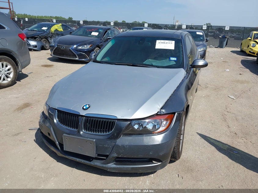 2008 BMW 328I black sedan gasoline WBAVA375X8NL51757 photo #3