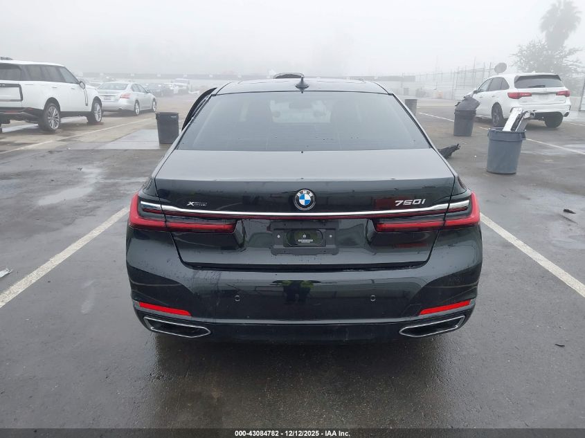 2022 BMW 750 I xDrive VIN: WBA7U2C07NCG89809 Lot: 43084782