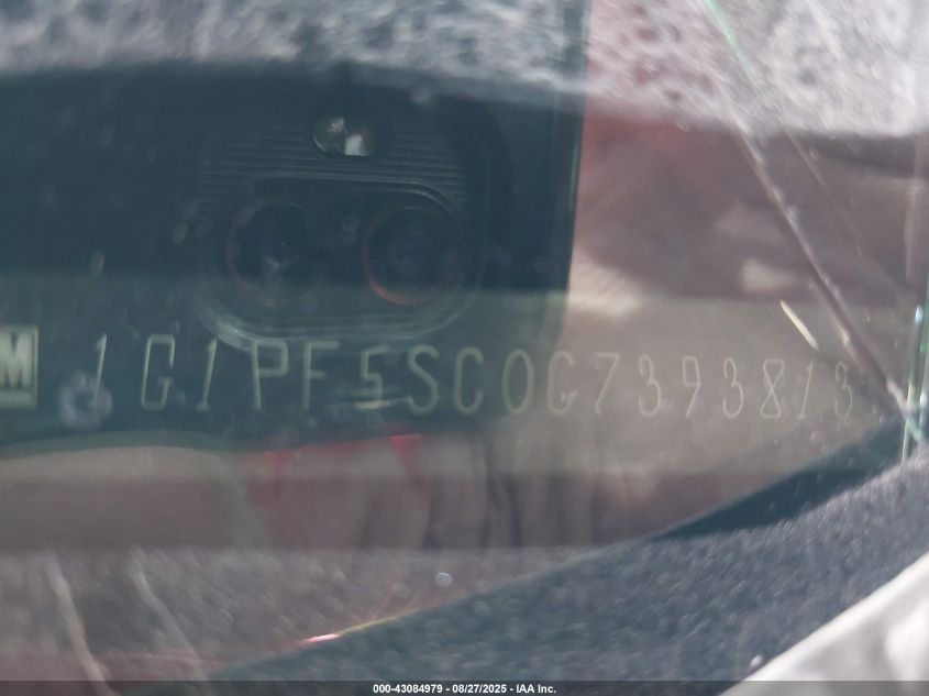 2012 Chevrolet Cruze 1Lt VIN: 1G1PF5SC0C7393813 Lot: 43084979