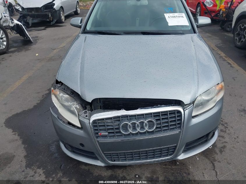 2007 Audi A4 3.2 VIN: WAUEH78E67A013960 Lot: 43085098