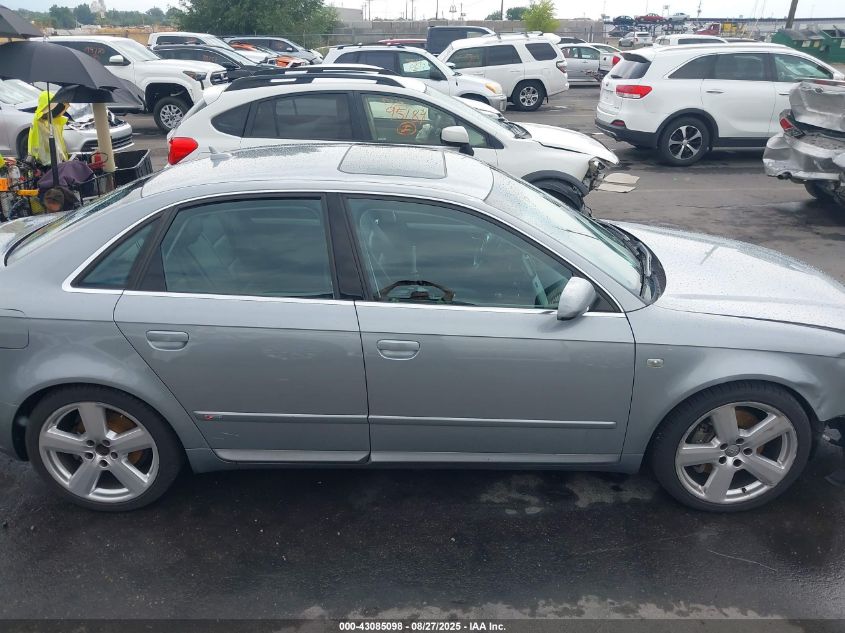 2007 Audi A4 3.2 VIN: WAUEH78E67A013960 Lot: 43085098