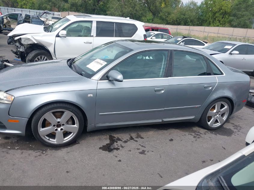 2007 Audi A4 3.2 VIN: WAUEH78E67A013960 Lot: 43085098