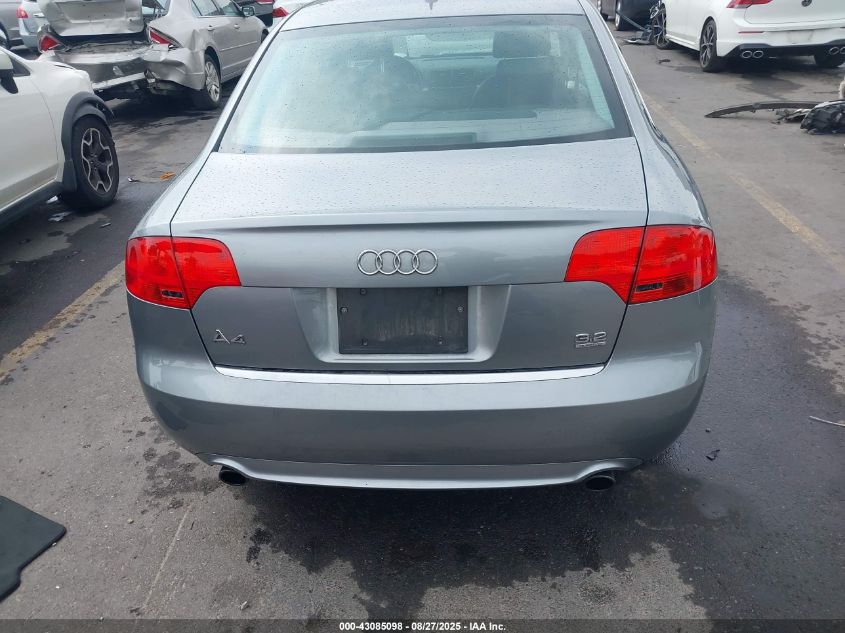 2007 Audi A4 3.2 VIN: WAUEH78E67A013960 Lot: 43085098