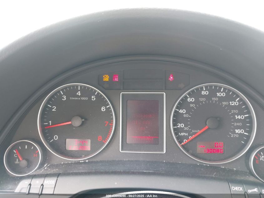 2007 Audi A4 3.2 VIN: WAUEH78E67A013960 Lot: 43085098