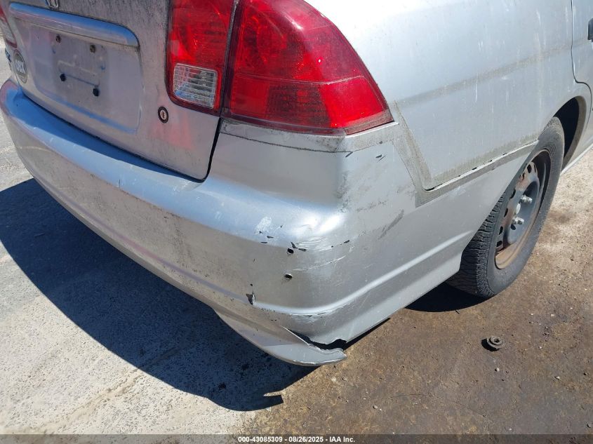 2005 Honda Civic Vp VIN: 2HGES16355H598159 Lot: 43085309