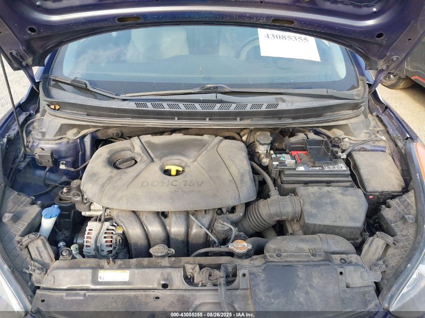 2012 Hyundai Elantra Gls VIN: 5NPDH4AEXCH096061 Lot: 43085355