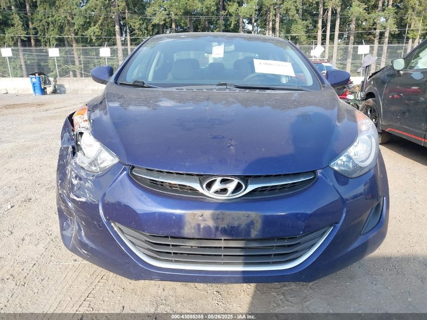2012 Hyundai Elantra Gls VIN: 5NPDH4AEXCH096061 Lot: 43085355