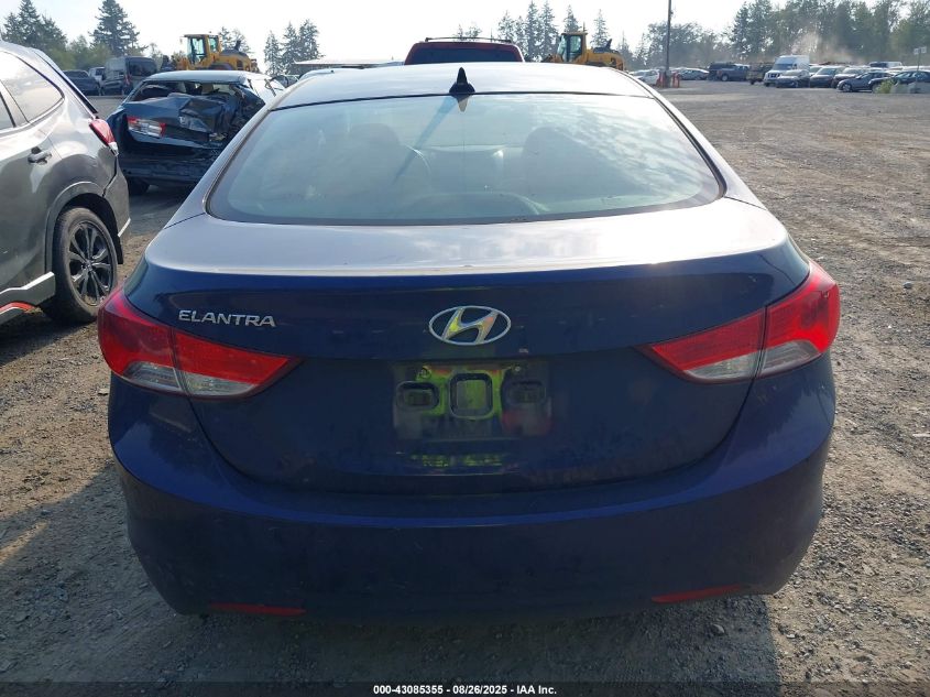 2012 Hyundai Elantra Gls VIN: 5NPDH4AEXCH096061 Lot: 43085355