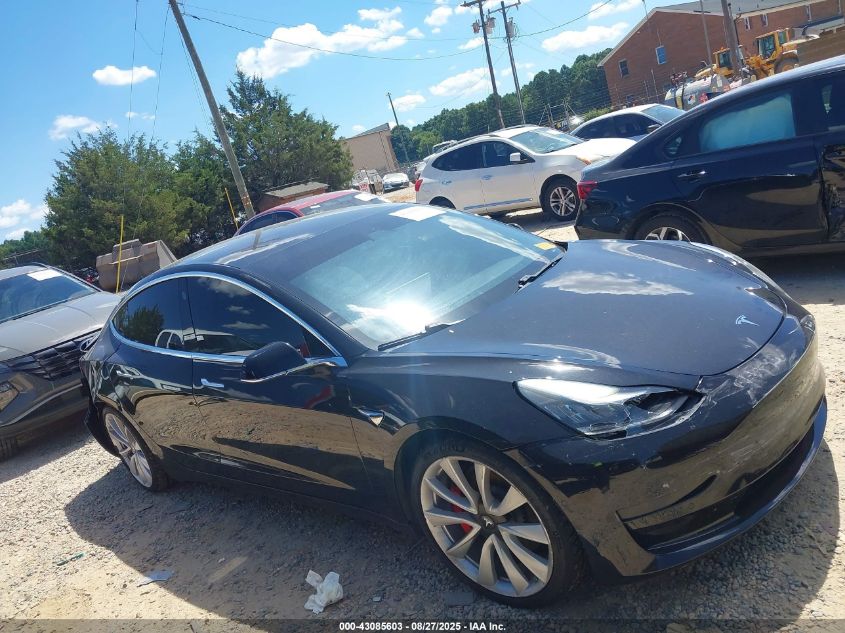 2019 Tesla Model 3 Long Range/Performance VIN: 5YJ3E1EB4KF422162 Lot: 43085603