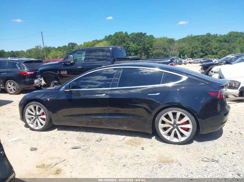 2019 Tesla Model 3 Long Range/Performance VIN: 5YJ3E1EB4KF422162 Lot: 43085603