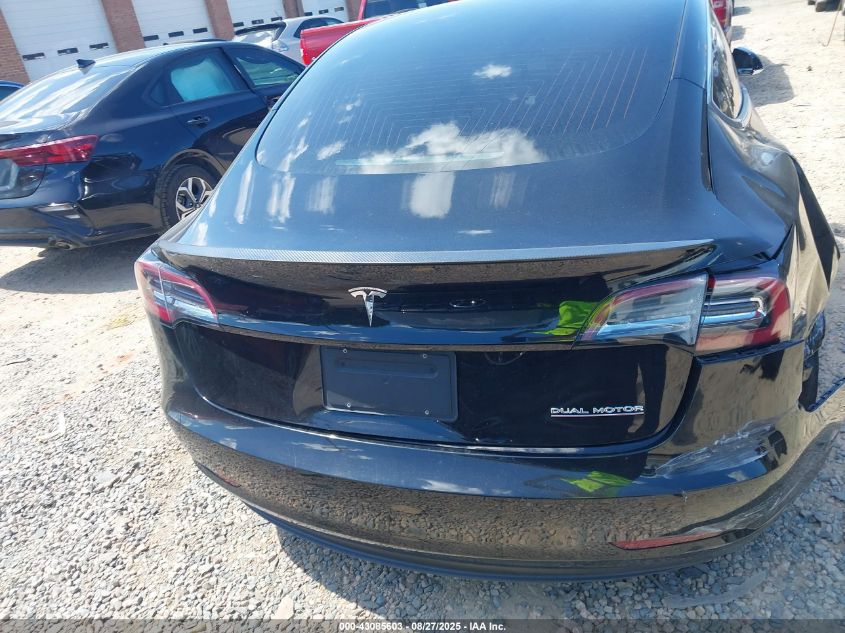 2019 Tesla Model 3 Long Range/Performance VIN: 5YJ3E1EB4KF422162 Lot: 43085603