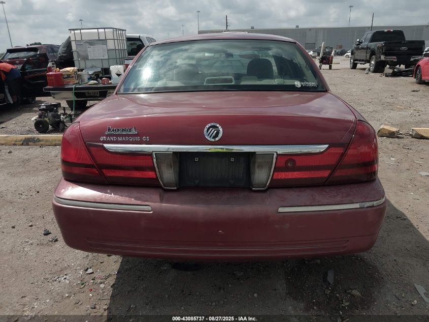 2003 Mercury Grand Marquis Gs VIN: 2MEFM74W53X689222 Lot: 43085737