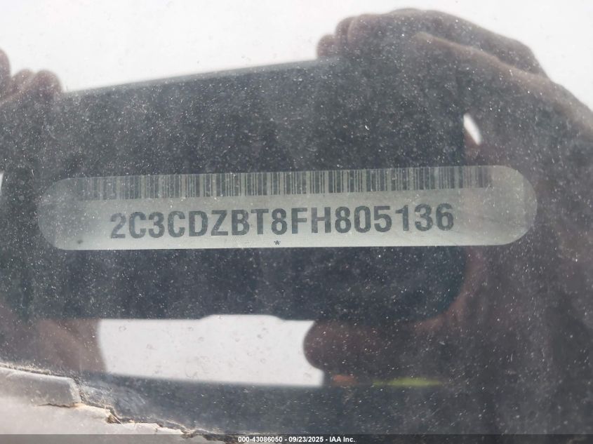 2015 Dodge Challenger R/T Plus VIN: 2C3CDZBT8FH805136 Lot: 39379599