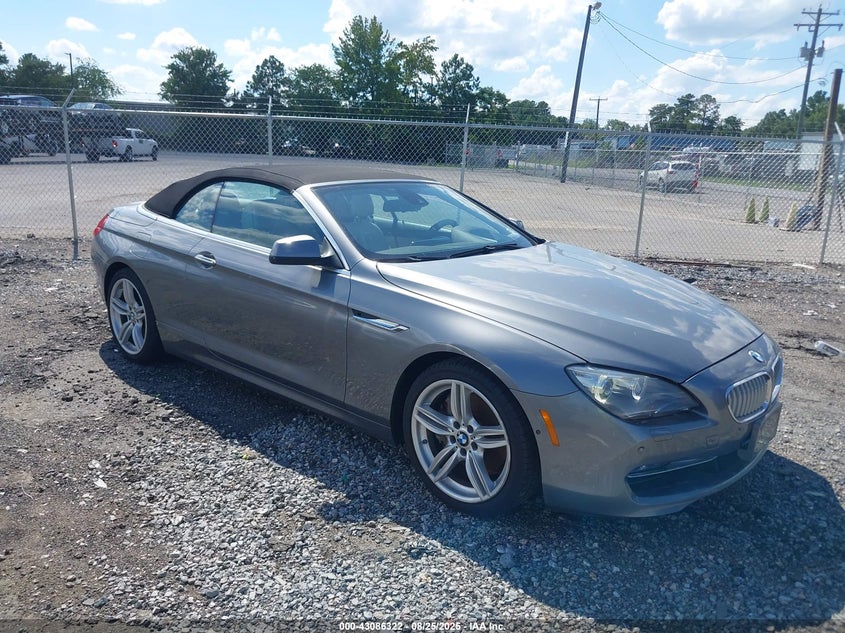 Vin: wbalz3c56cdl71752, lot: 43580574, bmw 650i 20121