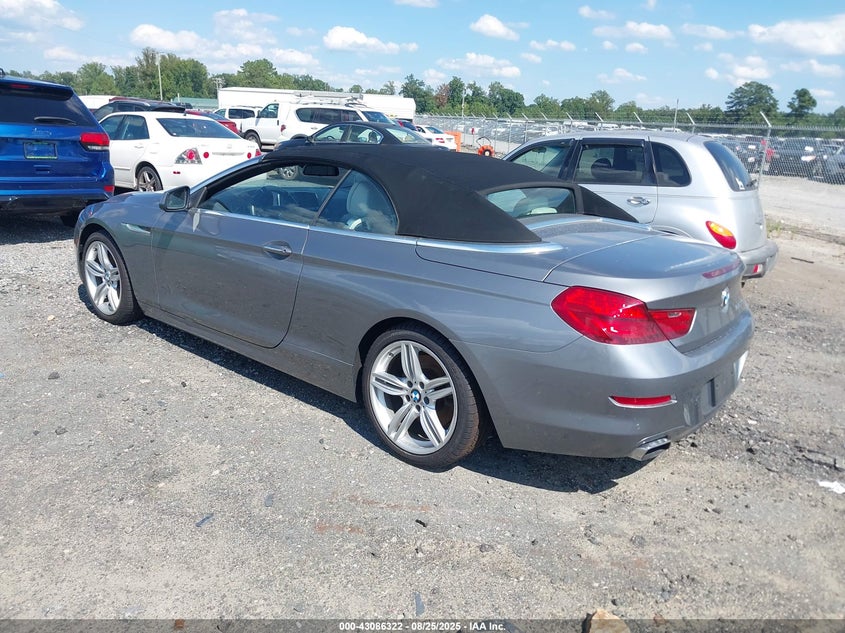 Vin: wbalz3c56cdl71752, lot: 43580574, bmw 650i 20123