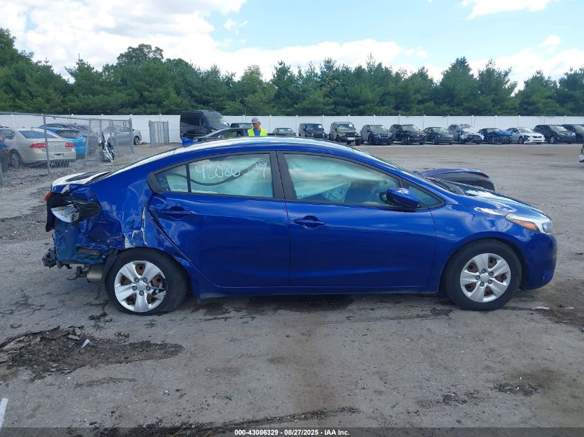 2017 Kia Forte Lx VIN: 3KPFK4A70HE031386 Lot: 43086329