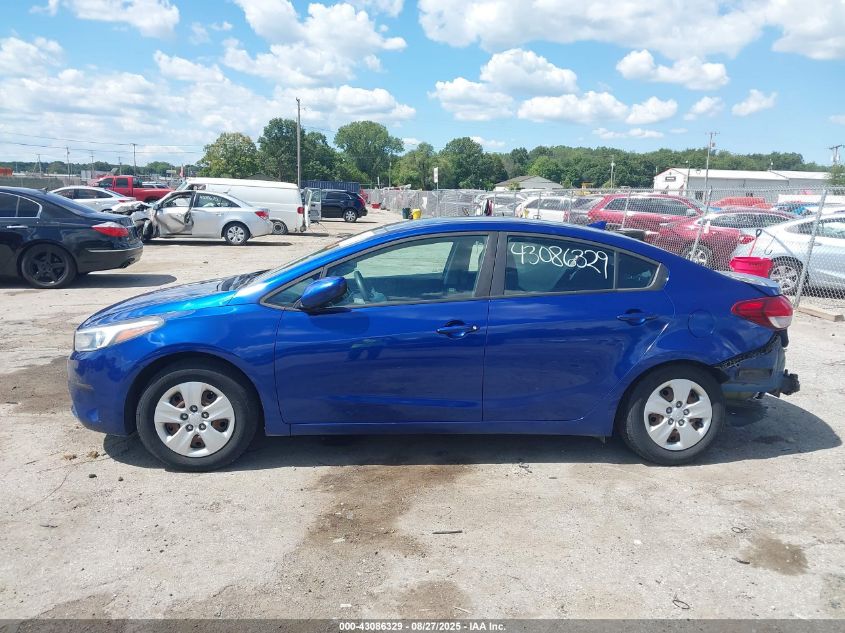 2017 Kia Forte Lx VIN: 3KPFK4A70HE031386 Lot: 43086329