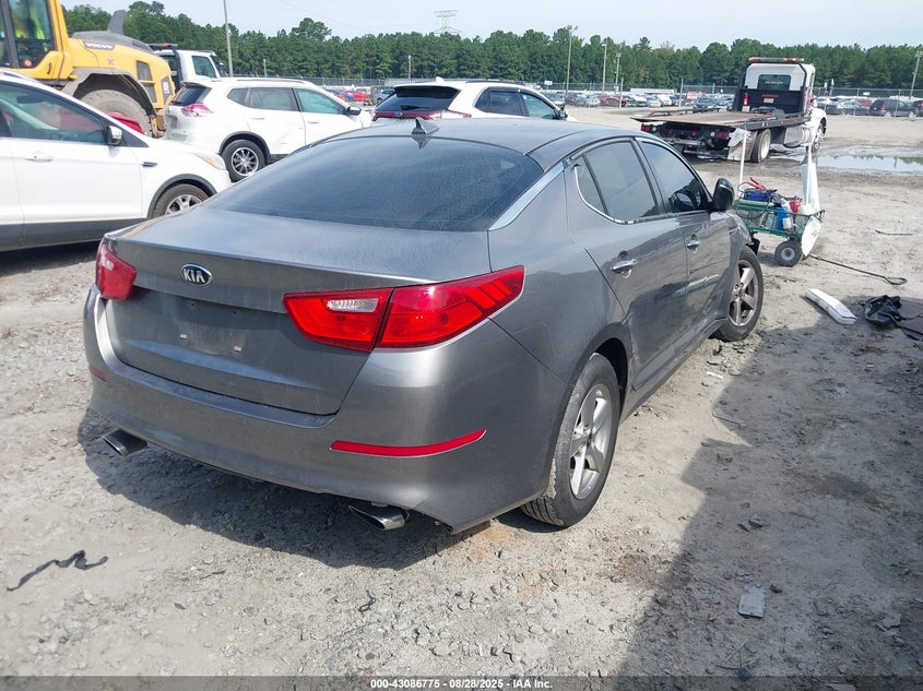 Vin: 5xxgm4a77eg323702, lot: 43581027, kia optima lx 20144