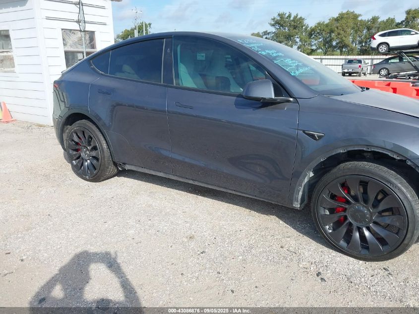 2023 Tesla Model Y Performance Dual Motor All-Wheel Drive VIN: 7SAYGDEF3PF968983 Lot: 43086876