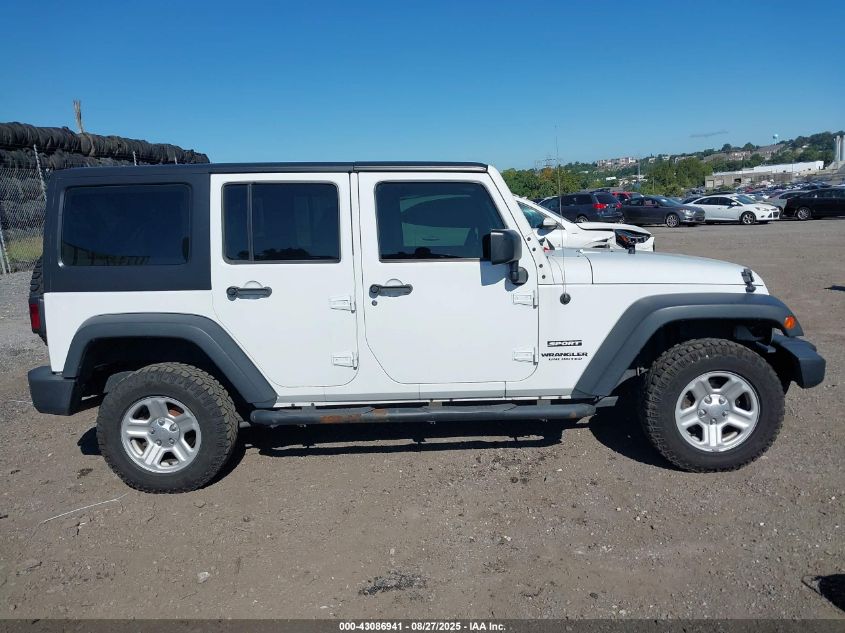 2017 Jeep Wrangler Unlimited Sport 4X4 VIN: 1C4BJWDG0HL750332 Lot: 43086941