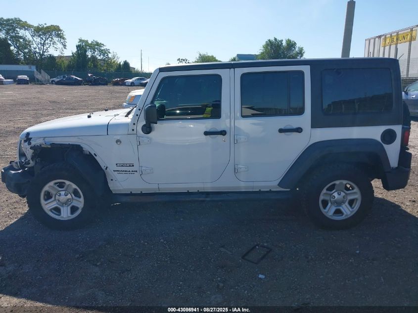 2017 Jeep Wrangler Unlimited Sport 4X4 VIN: 1C4BJWDG0HL750332 Lot: 43086941