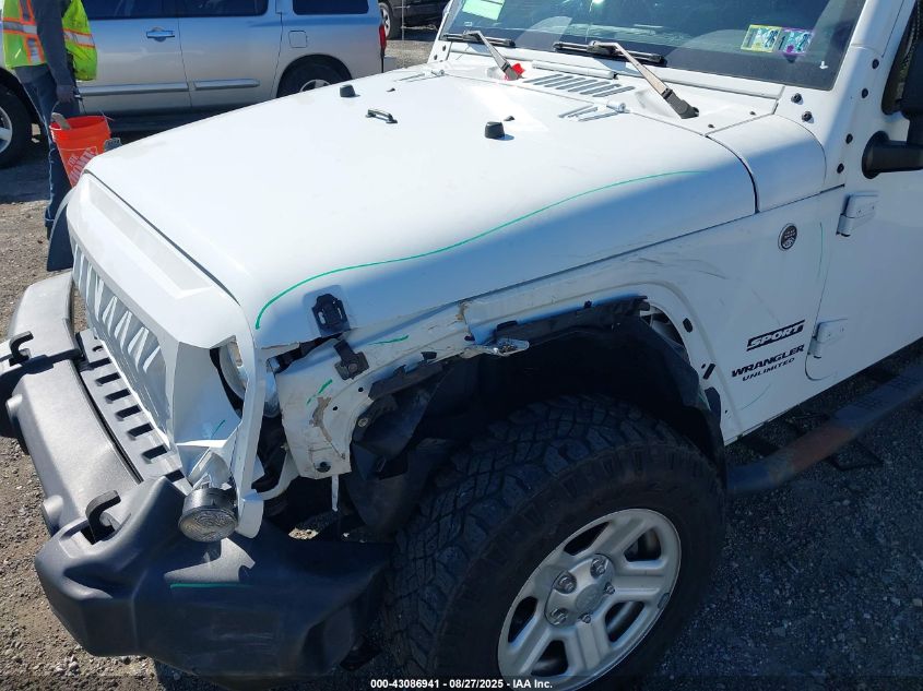2017 Jeep Wrangler Unlimited Sport 4X4 VIN: 1C4BJWDG0HL750332 Lot: 43086941