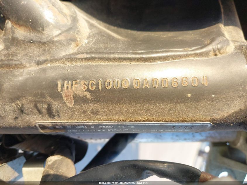 1983 Honda Cb1000 VIN: 1HFSC1000DA006604 Lot: 43087132