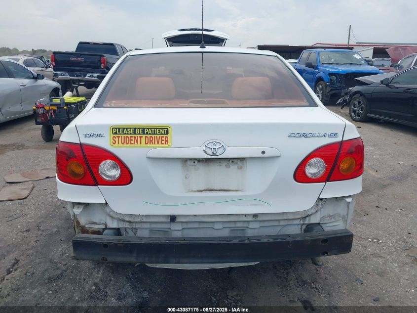 2004 Toyota Corolla Ce VIN: 2T1BR32E54C182833 Lot: 43087175