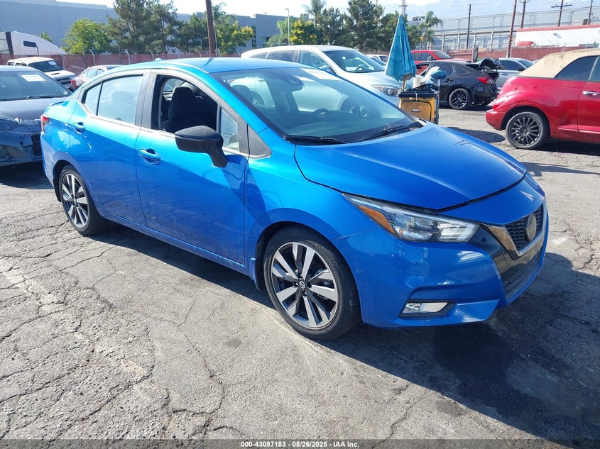 2020 Nissan Versa 1.6 Sr Xtronic Cvt Blue Lot 111043087183 Vin 3N1CN8FV5LL800433