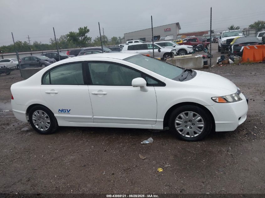 2009 Honda Civic Gx VIN: 1HGFA46549L000162 Lot: 43088121