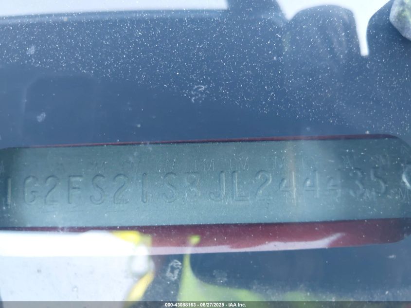 1988 Pontiac Firebird VIN: 1G2FS21S8JL244435 Lot: 43088163