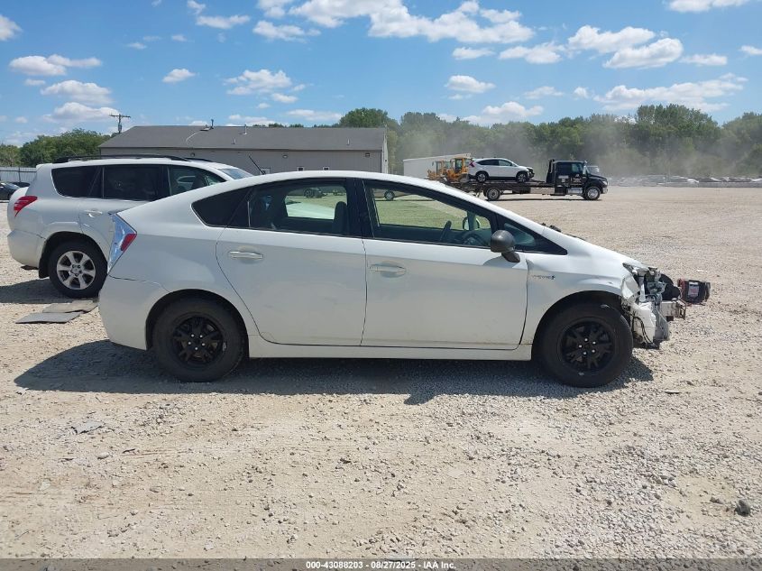 2012 Toyota Prius Two VIN: JTDKN3DU2C1529408 Lot: 43088203