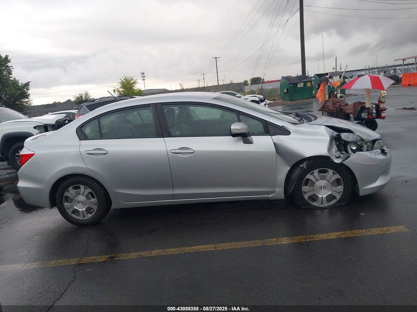 2012 Honda Civic Hybrid VIN: JHMFB4F29CS003443 Lot: 43088358