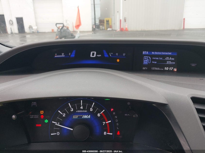 2012 Honda Civic Hybrid VIN: JHMFB4F29CS003443 Lot: 43088358