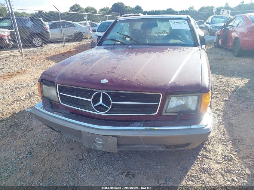 1986 Mercedes-Benz 560 Sec VIN: WDBCA45D5GA200646 Lot: 43088458