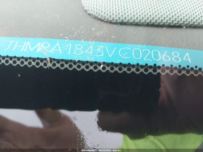 1997 Honda Odyssey Lx VIN: JHMRA1843VC020684 Lot: 43088677