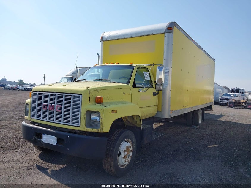 1992 GMC Topkick C6H042 yellow pickup gasoline 1GDJ6H1P7NJ508394 photo #3