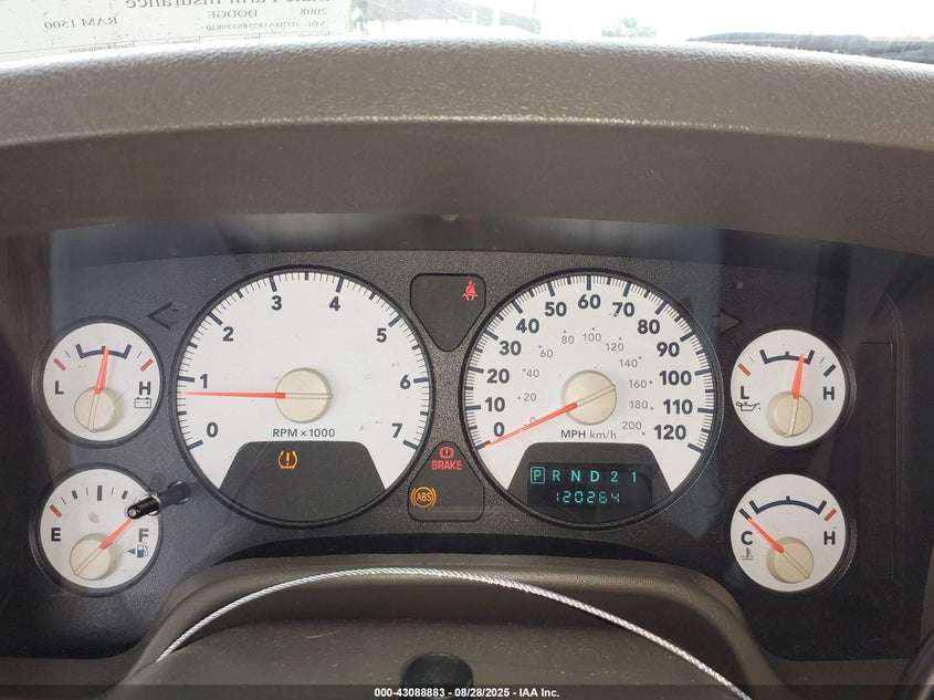 2008 Dodge Ram 1500 Slt VIN: 1D7HA18258S539859 Lot: 43088883