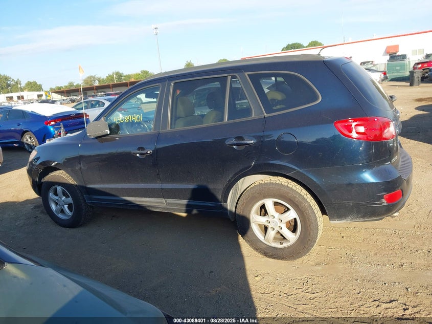 2008 Hyundai Santa Fe Gls VIN: 5NMSG13D98H182740 Lot: 43089401