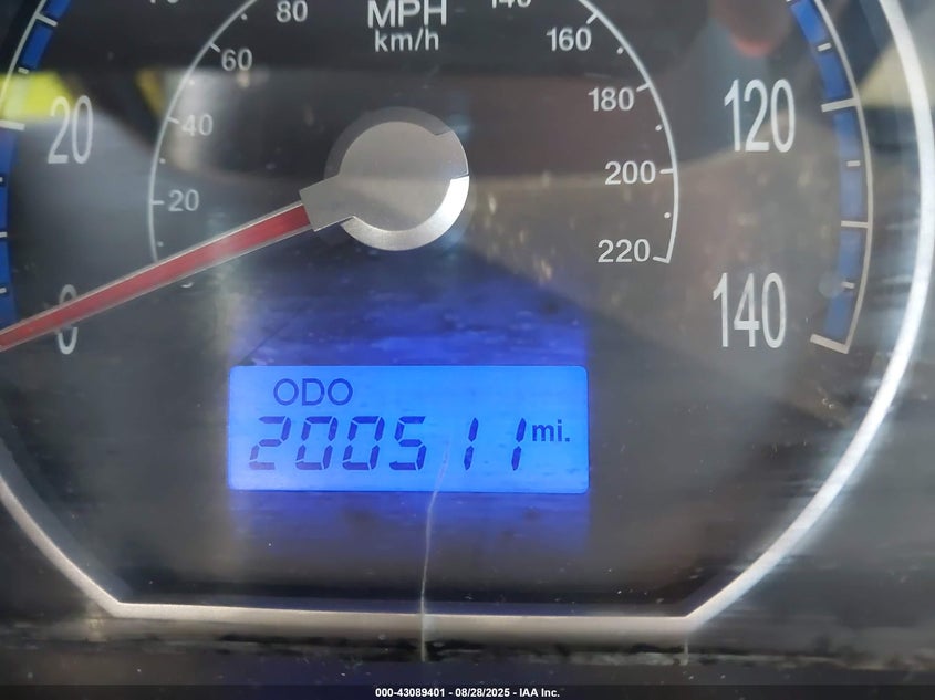 2008 Hyundai Santa Fe Gls VIN: 5NMSG13D98H182740 Lot: 43089401