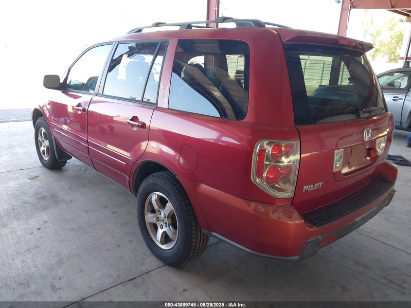 2HKYF18786H500377 2006 HONDA PILOT photo no. 3
