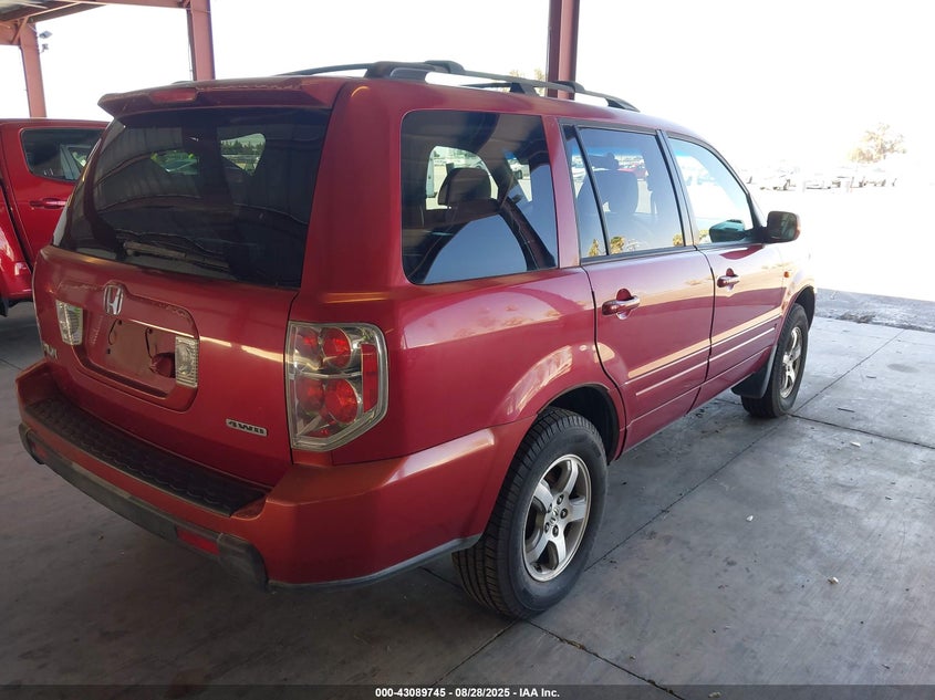 2HKYF18786H500377 2006 HONDA PILOT photo no. 4