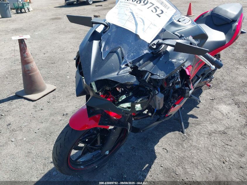 2025 Kawasaki Ex500 VIN: ML5EXGG11SDA60788 Lot: 43089752