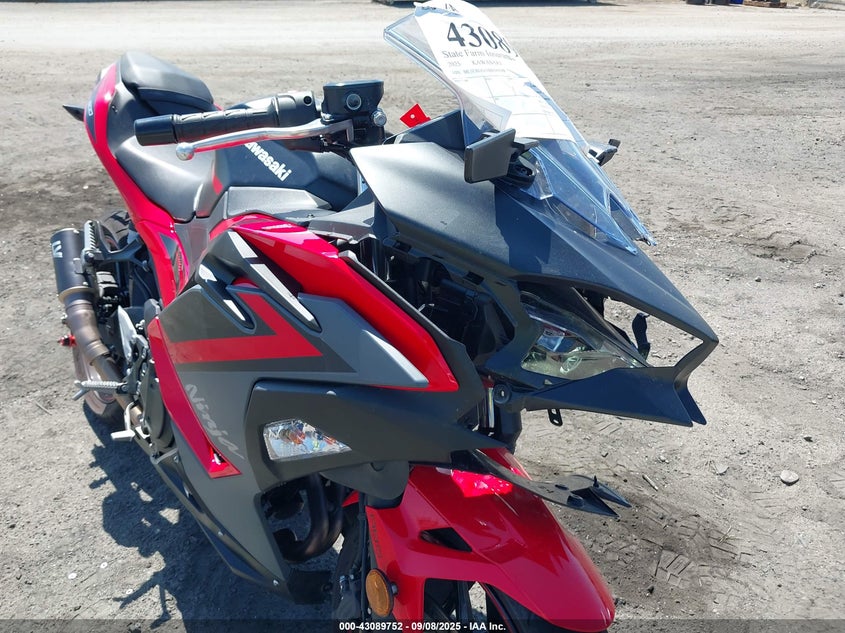 2025 Kawasaki Ex500 VIN: ML5EXGG11SDA60788 Lot: 43089752