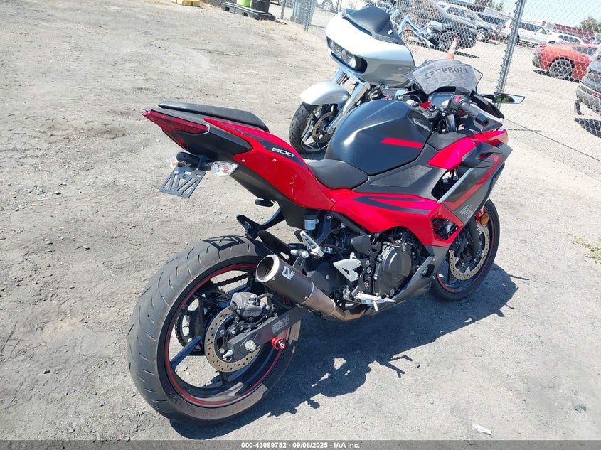 2025 Kawasaki Ex500 VIN: ML5EXGG11SDA60788 Lot: 43089752