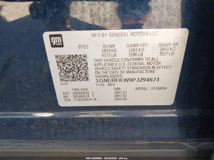 2023 CHEVROLET TRAVERSE FWD LS - 1GNERFKW0PJ294673