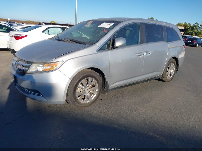 Vin: 5fnrl5h40fb077920, lot: 43584433, honda odyssey ex 20152