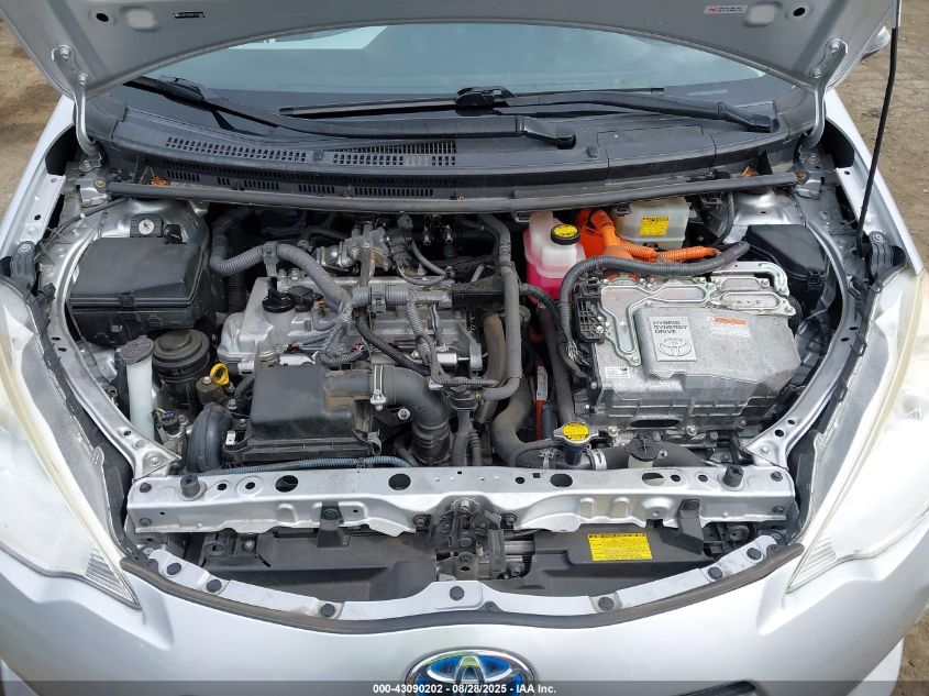 2012 Toyota Prius C Three VIN: JTDKDTB35C1016800 Lot: 43090202