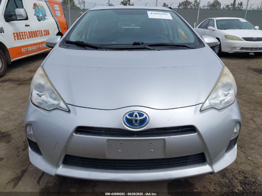 2012 Toyota Prius C Three VIN: JTDKDTB35C1016800 Lot: 43090202